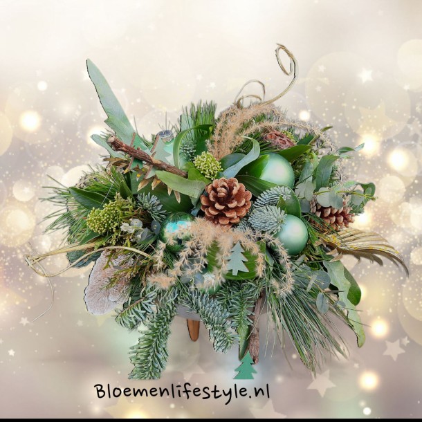 Kerststuk "All I want for Christmas'