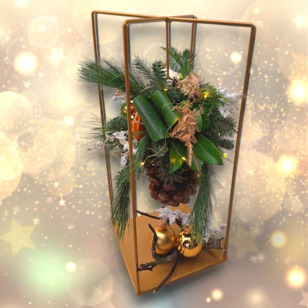 Kerststuk 'Denneappel'