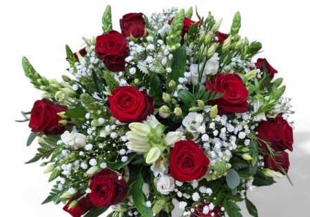 Biedermeier Rood-wit