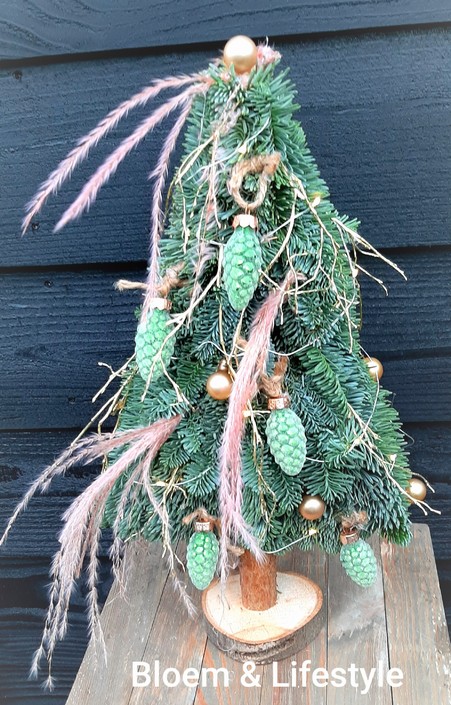 Kerstboom op voet