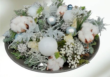 Kerstkrans 'Let it snow'