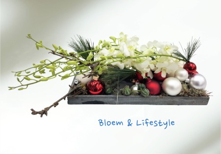 Kerststuk met Orchidee