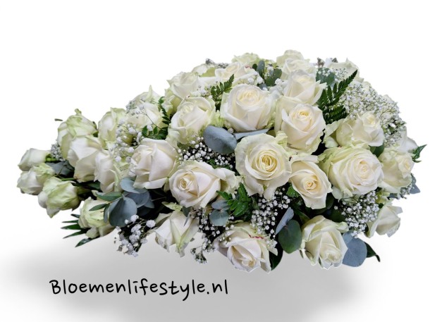 Rouwstuk met Rozen