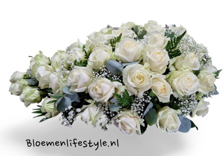 Rouwstuk met Rozen