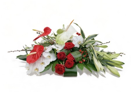 Rouwstuk 'Rood-wit'