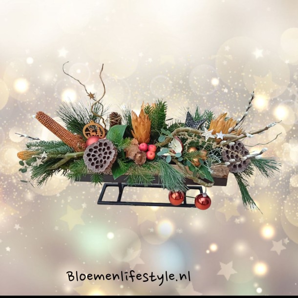 Kerststuk Op frame