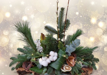 Kerststuk 'Kurkachtig'