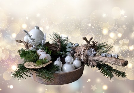 Kerststuk 'Fijne feestdagen'