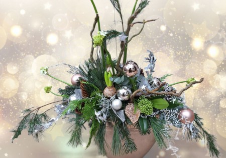 Luxe kerststuk Chique