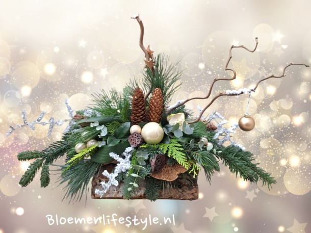 Kerststuk 'Natuurlijke uitstraling'