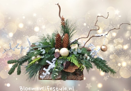 Kerststuk 'Natuurlijke uitstraling'