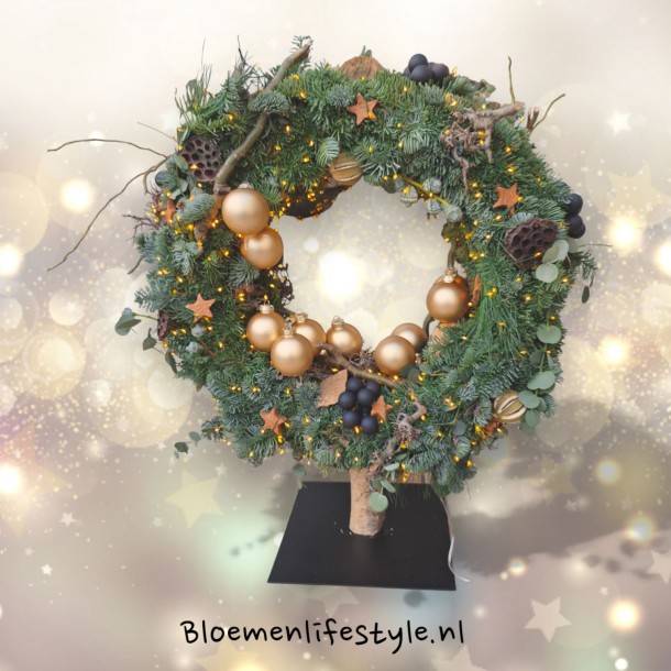 Luxe kerstkrans