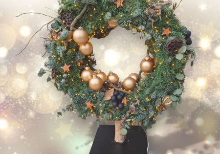 Luxe kerstkrans