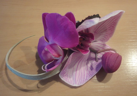 Bruidegomscorsage Phalaenopsis (dubbel)