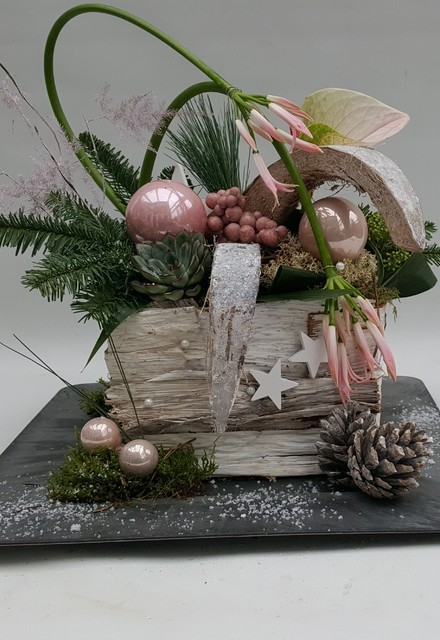 Kerststuk Landelijk-modern